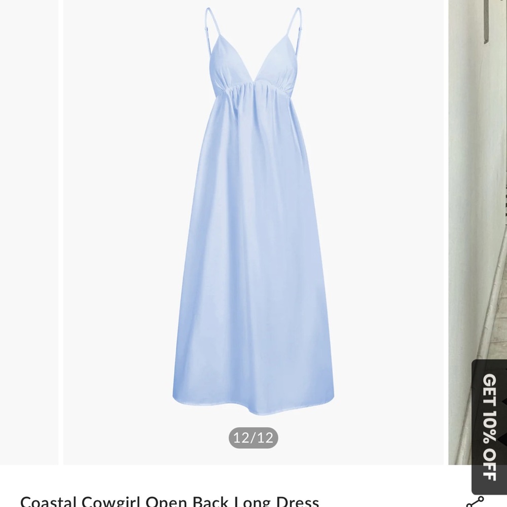 Coastal Cowgirl Open Back Long Dress